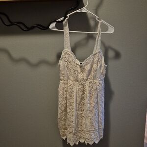 Ark & Co Cream Lace Top